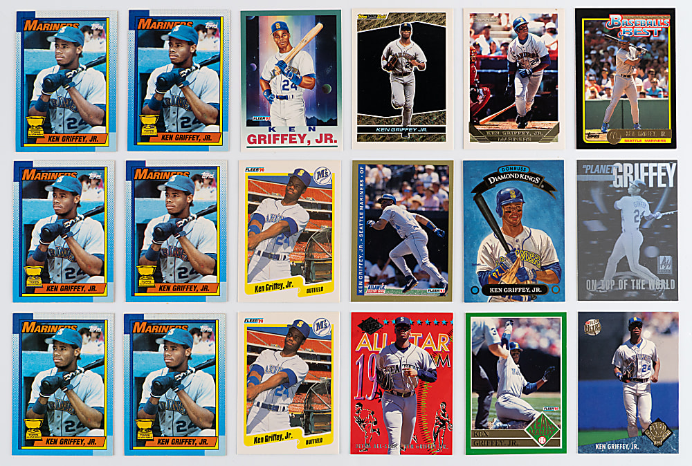 1989-2008 Ken Griffey Jr. Collection (261) with (9) Rookies Including (2) Upper Deck