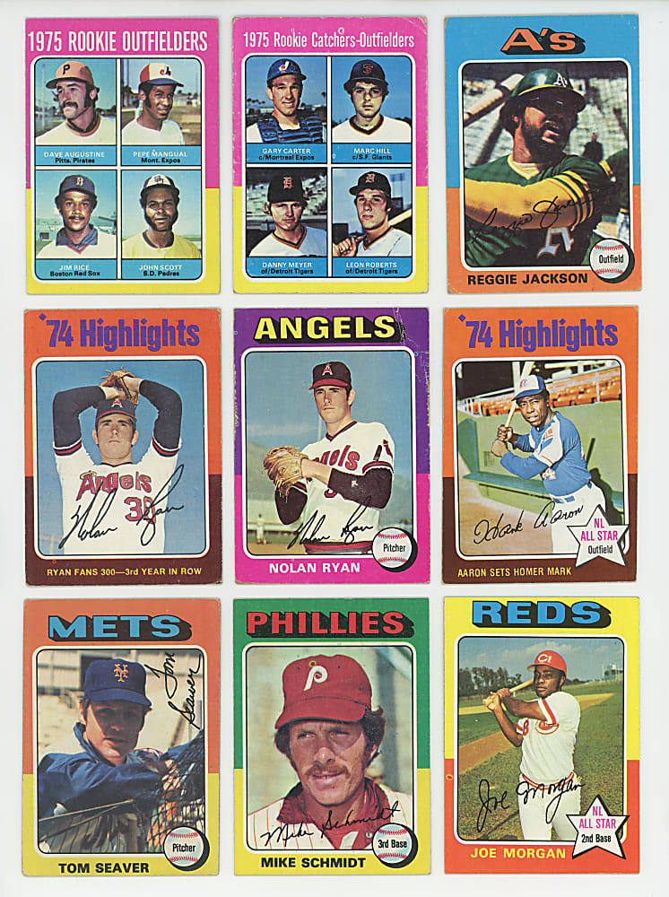 1975 Topps Collection (1,350+) with (85) Hall of Famers