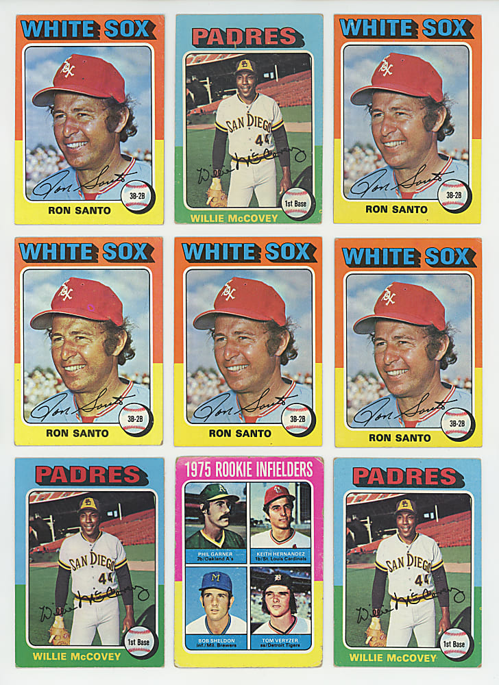 1975 Topps Collection (1,350+) with (85) Hall of Famers