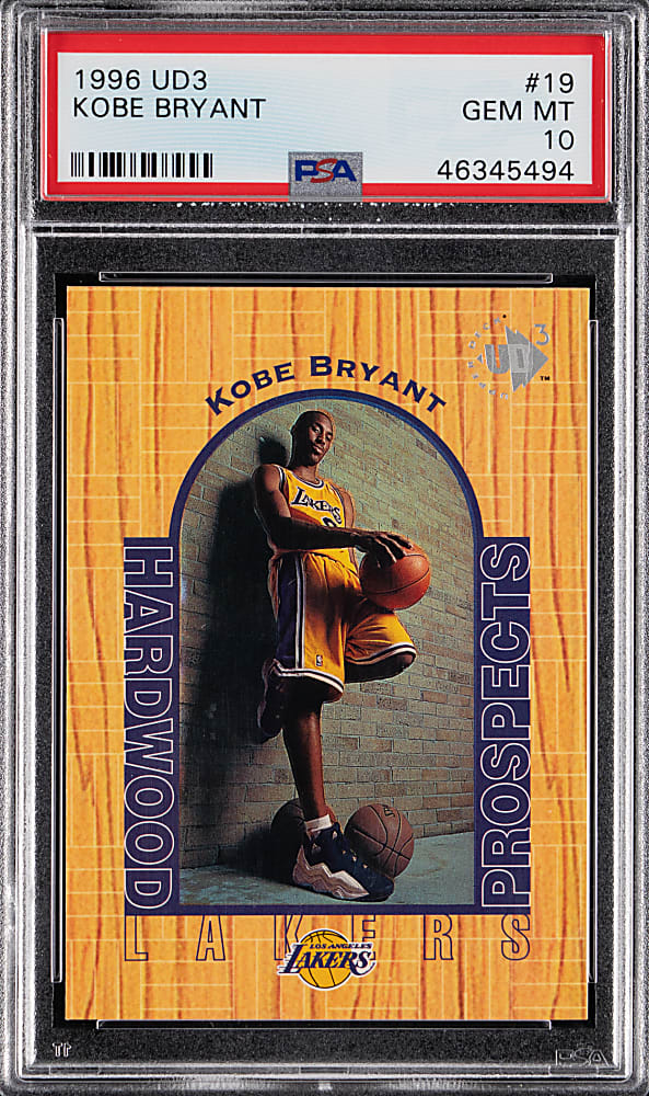 1996-1997 Upper Deck UD3 Basketball #19 Kobe Bryant Rookie PSA GEM MINT 10