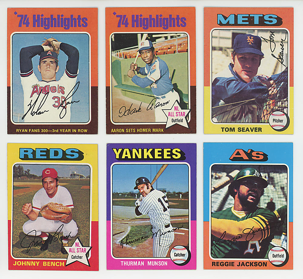 1975 Topps Complete Set (660) - Clean!