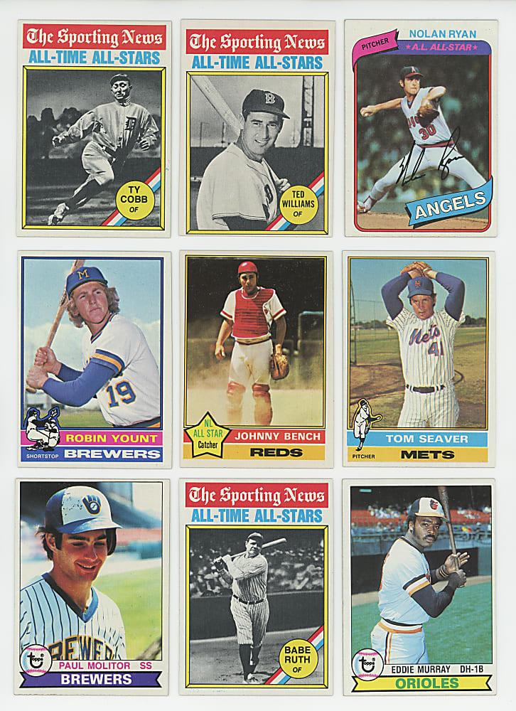 1976-1980 Topps Complete Set Trio