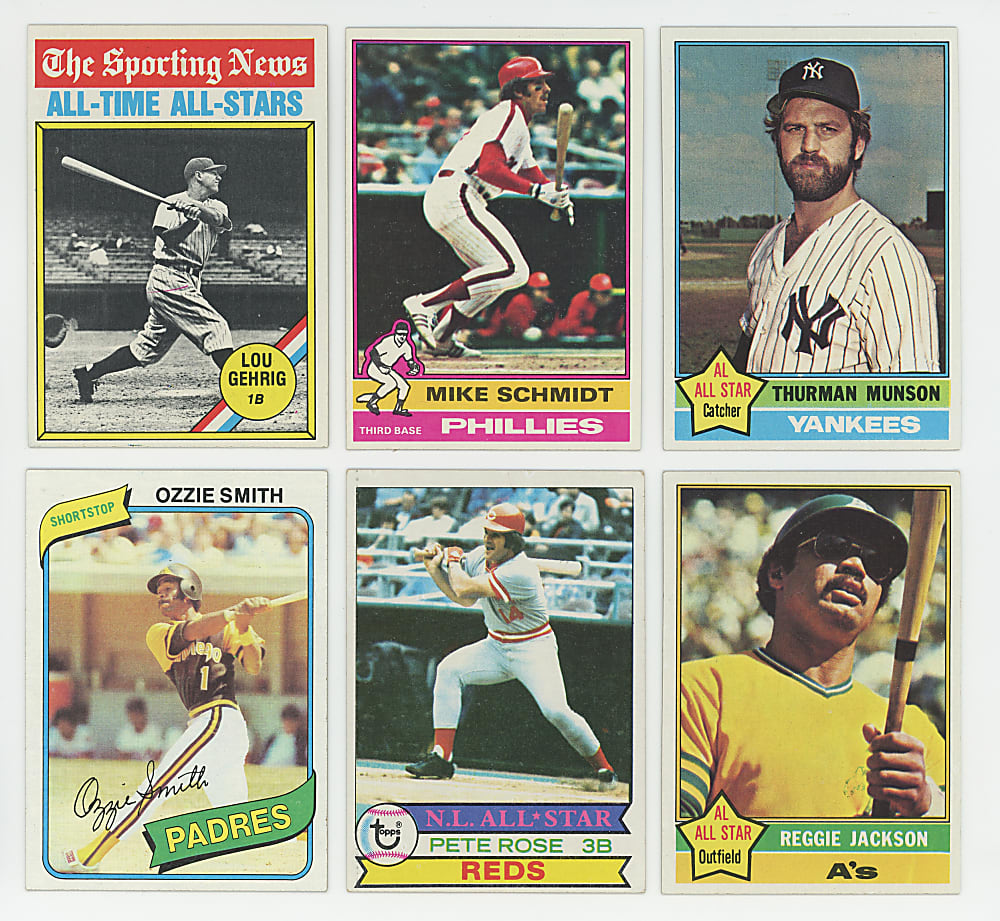 1976-1980 Topps Complete Set Trio