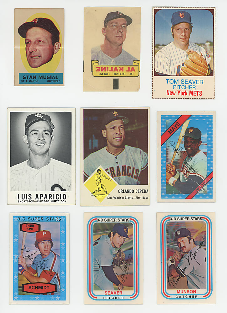 1947-1980 Oddball & Insert Collection (328) with (70+) Hall of Famers - Loaded with Aaron, Mantle & Mays