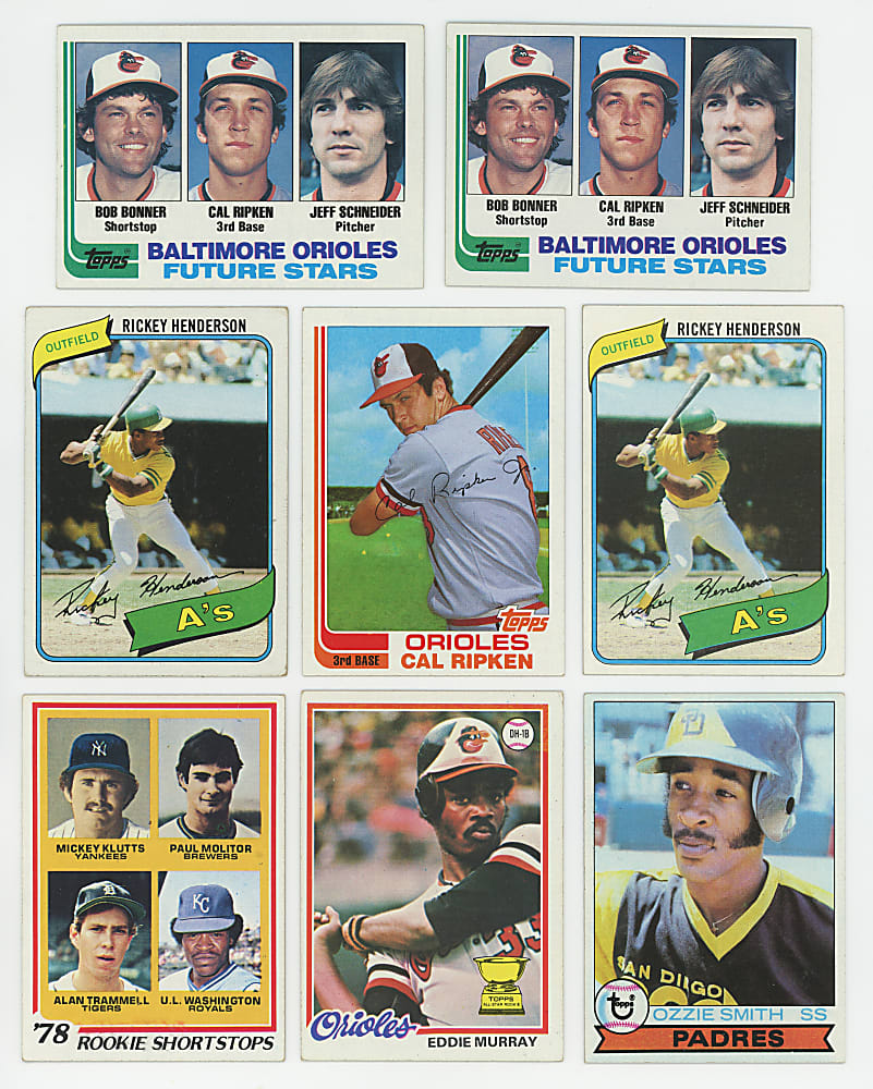 1976-1989 Baseball Hall of Fame & Star Collection (53) with (25) Hall of Fame Rookies