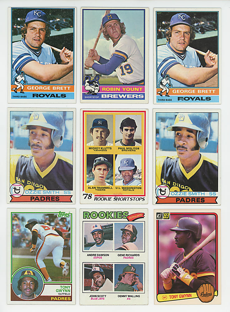 1976-1989 Baseball Hall of Fame & Star Collection (53) with (25) Hall of Fame Rookies