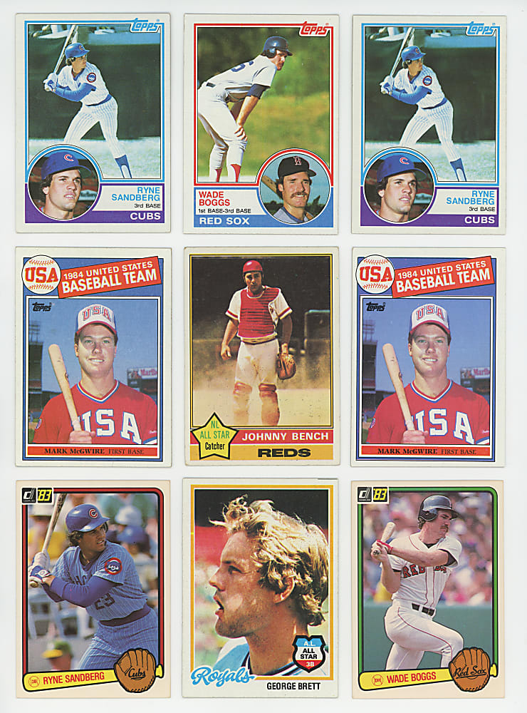 1976-1989 Baseball Hall of Fame & Star Collection (53) with (25) Hall of Fame Rookies