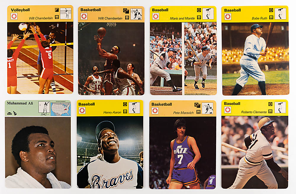 1977-1981 Sportscaster/Panarizon Multi/Non-Sport Collection (220) with All-Time Legends