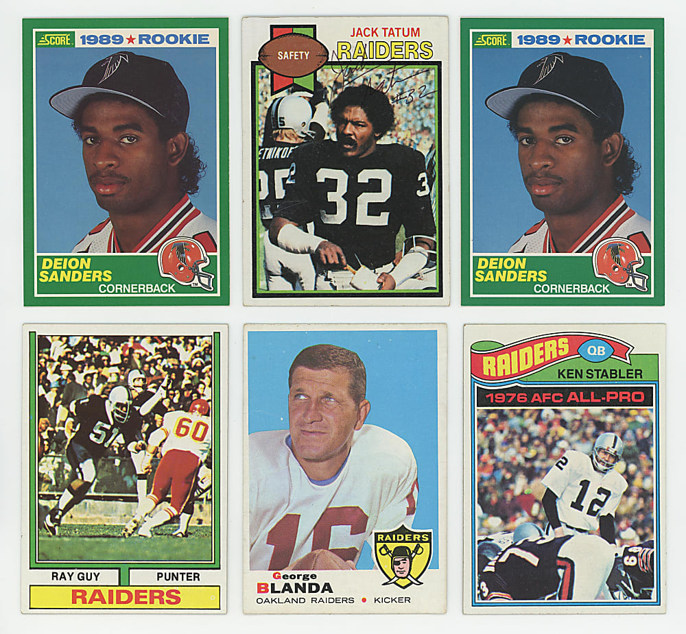 1950-1989 Football Hall of Fame & Star Collection (66) with (4) Montana Rookies, Namath & Starr