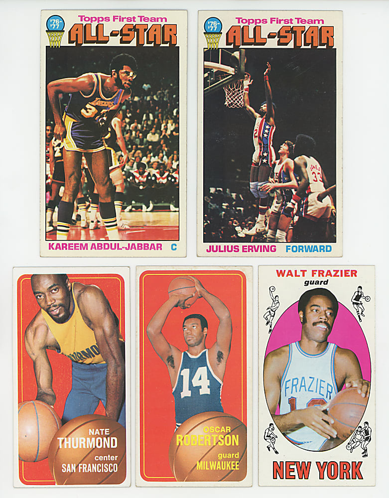1969-2009 Topps Basketball Collection (85) with (25+) Hall of Famers Including Abdul-Jabbar, Chamberlain & Erving