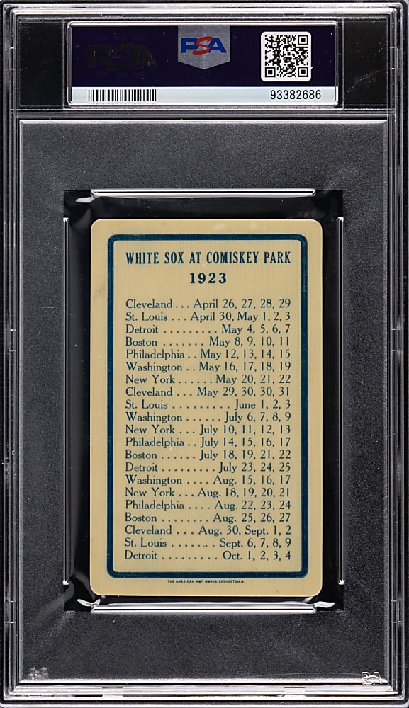 1923 Chicago White Sox Comiskey Park Season Pass PSA EX 5 - (3) Babe Ruth Career Home Runs!