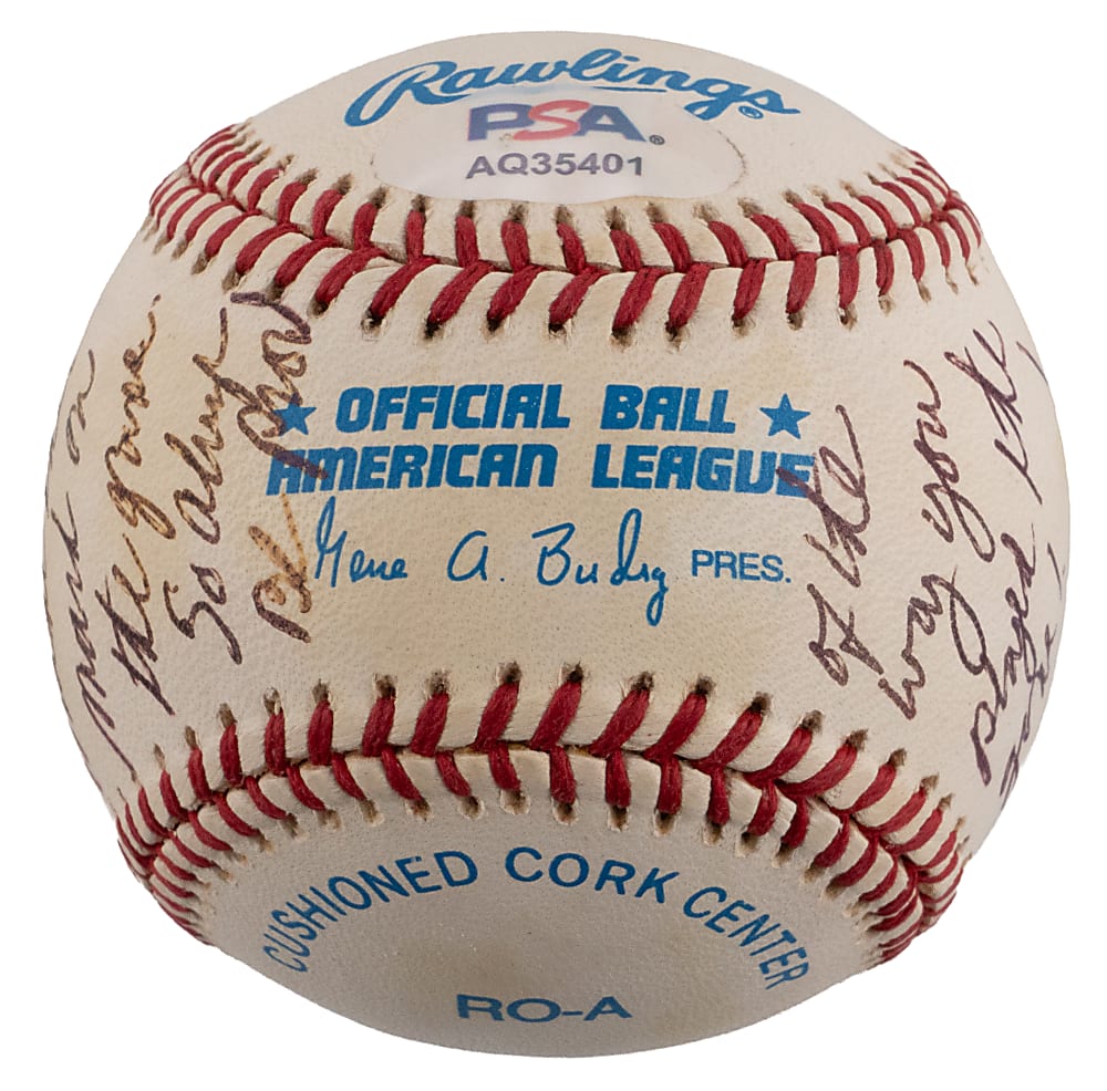 2002 Mike Flanagan Single-Signed OAL/Budig Baseball with Special Inscription to Mike Bordick - PSA Sticker