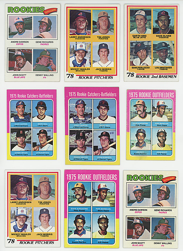 1972-1978 Topps Hall of Fame & Star Rookie Collection (44) with (2) George Brett & Dave Winfield