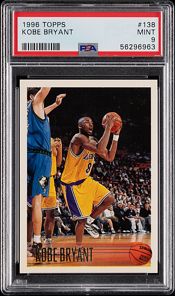 1996-1997 Topps Basketball #138 Kobe Bryant Rookie PSA MINT 9