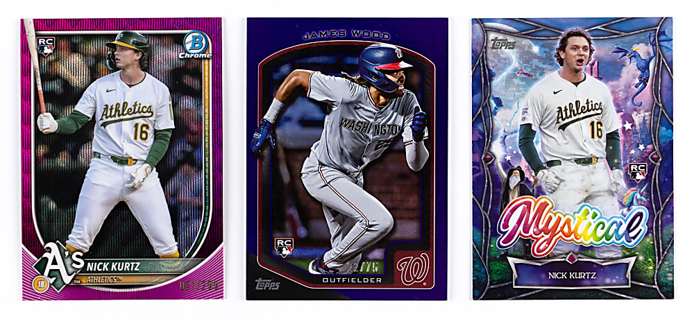 2025 Topps & Bowman Nick Kurtz & James Wood Rookie Trio