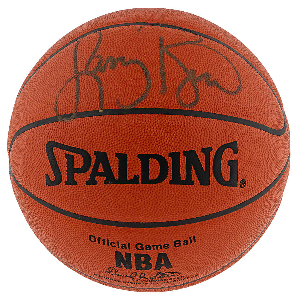 Larry Bird Single-Signed Basketball - UDA with Box & Cert Card