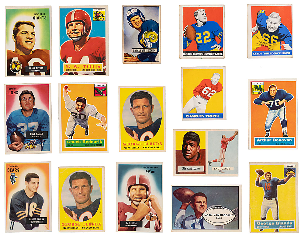 1948-1959 Bowman, Leaf & Topps Football Collection (209) with (50+) Hall of Famers