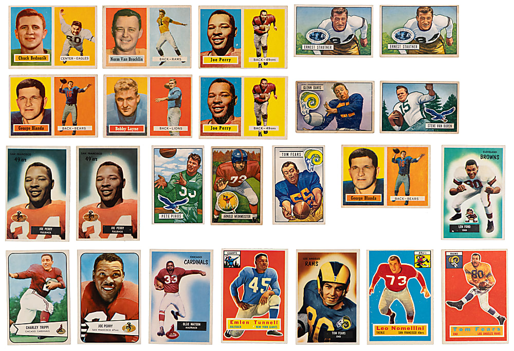 1948-1959 Bowman, Leaf & Topps Football Collection (209) with (50+) Hall of Famers