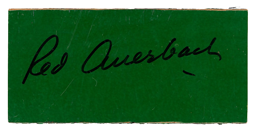 1999 Red Auerbach Signed Boston Garden Parquet Floor Board - NBA Licensed
