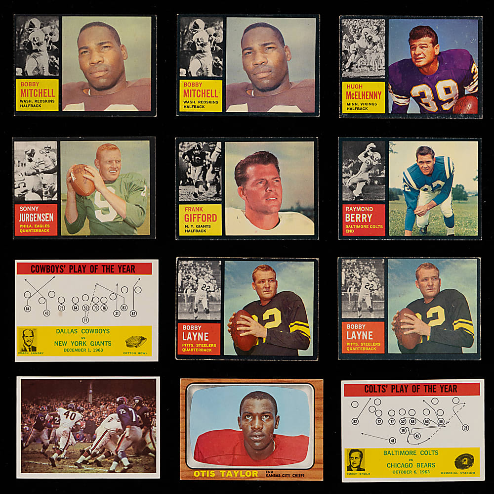 1960-1969 Topps, Fleer & Philadelphia Football Mostly Hall of Fame & Star Collection (95) - Loaded!