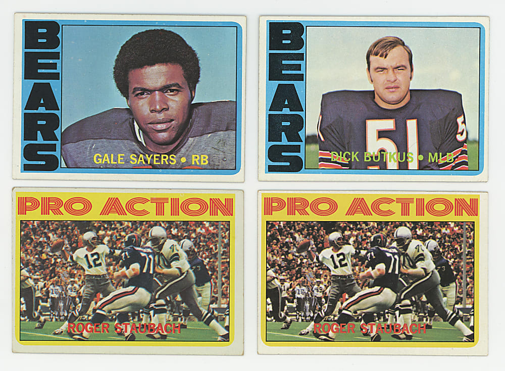 1972 Topps Football Collection (75) with (42) High Numbers & Several Hall of Famers - Loaded!