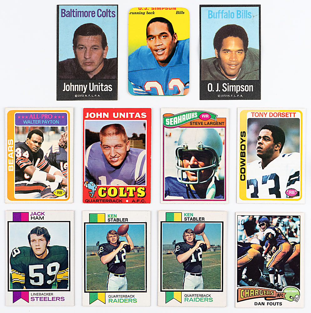 1970-1979 Topps Football Hall of Fame & Star Collection (285) with Several Hall of Fame Rookies