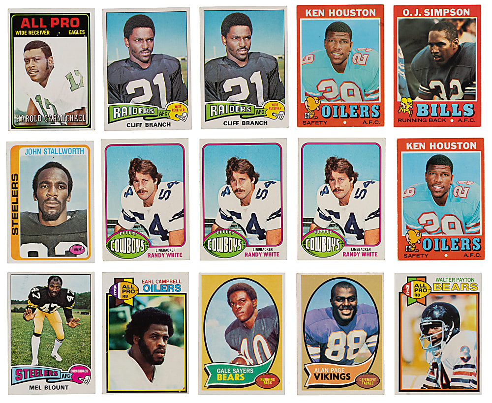 1970-1979 Topps Football Hall of Fame & Star Collection (285) with Several Hall of Fame Rookies