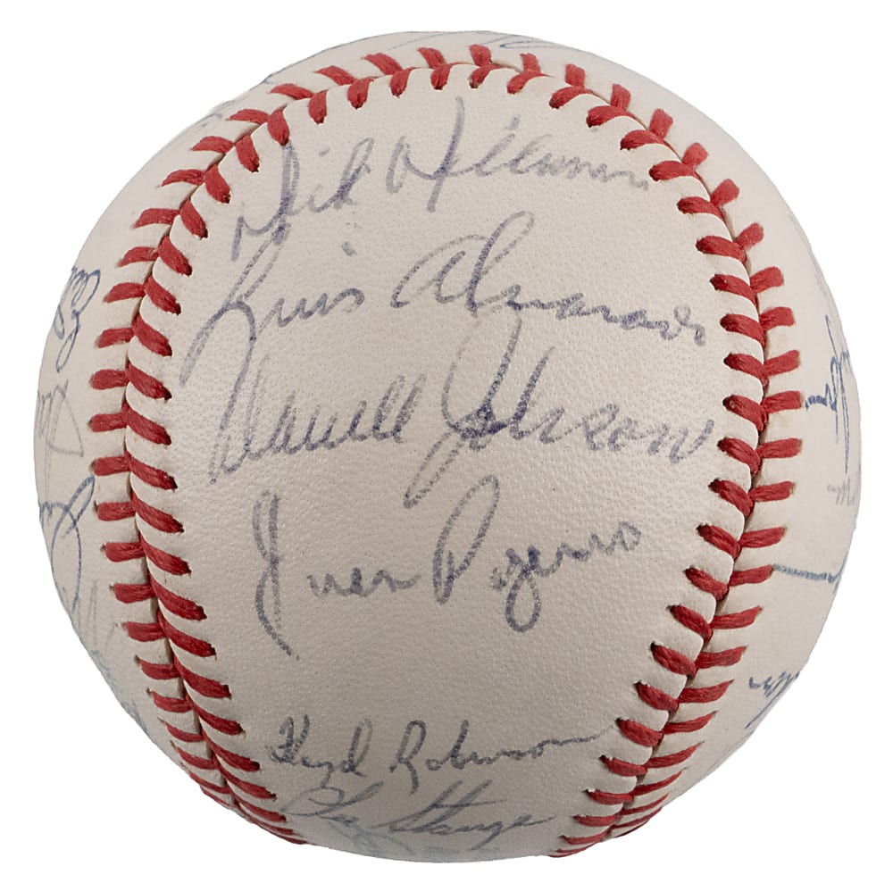 1968 Boston Red Sox Team-Signed Baseball with (24) Signatures Including Elston Howard & Carl Yastzremski - PSA/DNA LOA