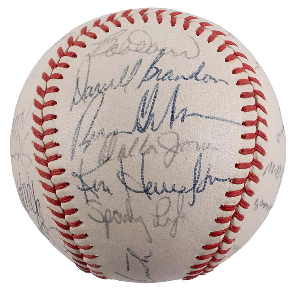 1968 Boston Red Sox Team-Signed Baseball with (24) Signatures Including Elston Howard & Carl Yastzremski - PSA/DNA LOA