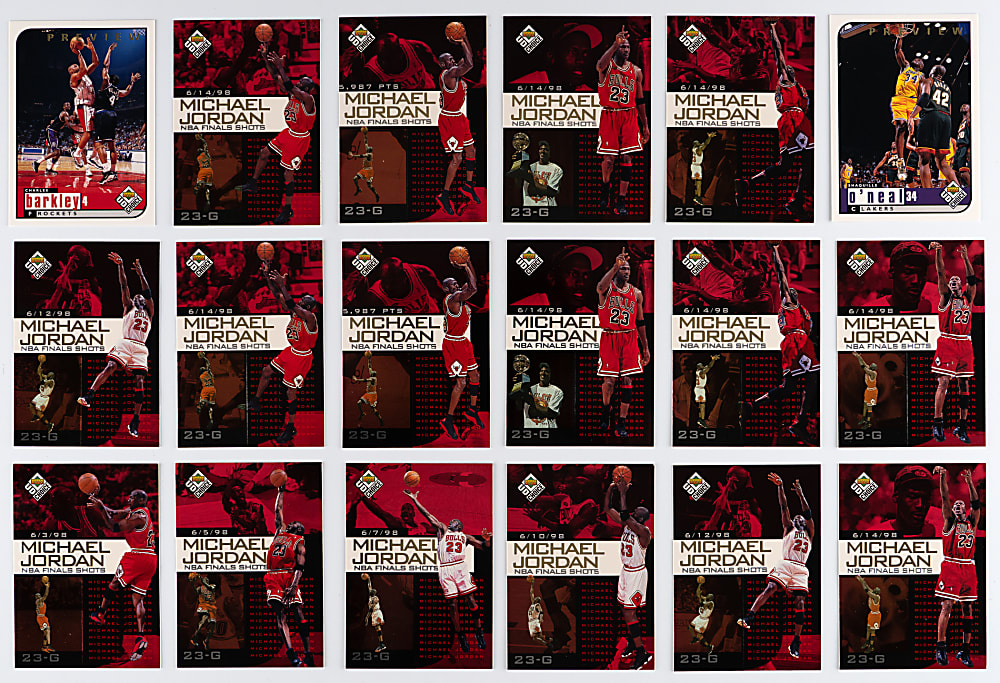 1998-1999 Upper Deck Choice Basketball Preview Collection (175+) with PSA GEM MINT 10 #69 Kobe Bryant & (28) Michael Jordan Including (2) Finals Shots Sets