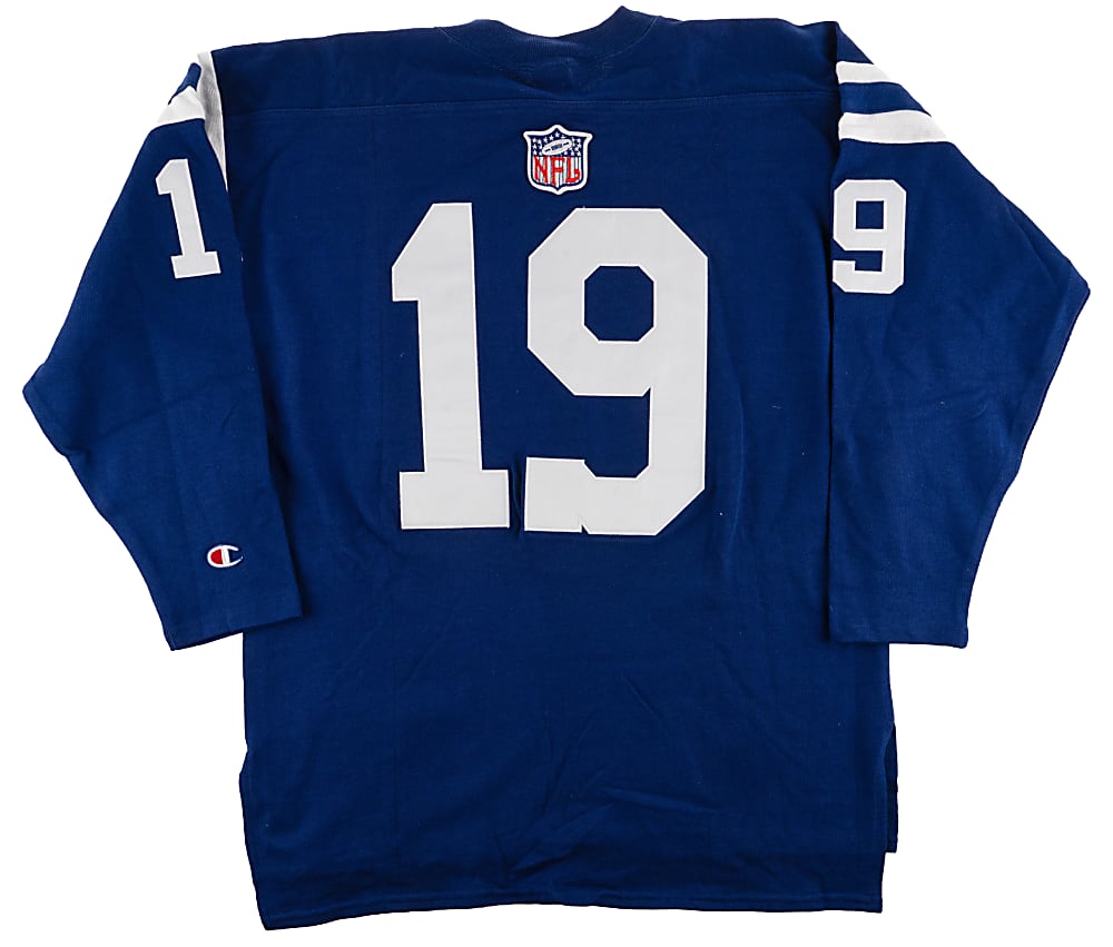 Johnny Unitas Signed Baltimore Colts Champion Throwback Jersey from Unitas Estate - Family LOP & JSA