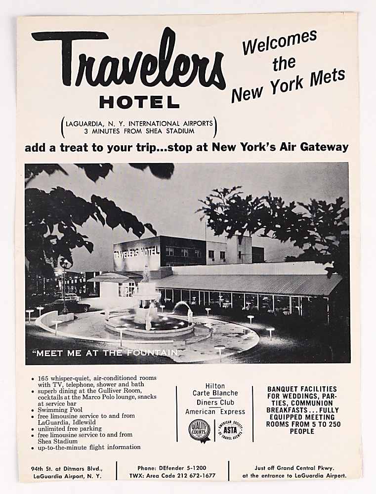 1963 New York Mets Yearbook Cover Signed by Sugar Ray Robinson