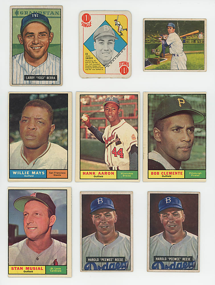 1950-1961 Mostly Topps & Bowman Collection (99) with (57) Hall of Famers
