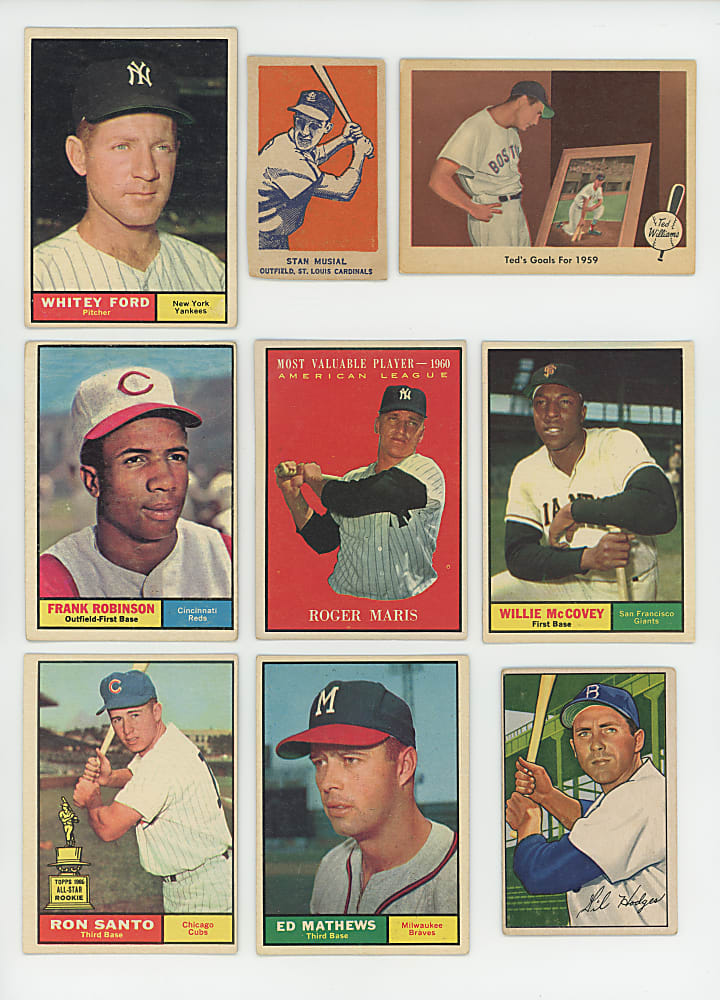 1950-1961 Mostly Topps & Bowman Collection (99) with (57) Hall of Famers