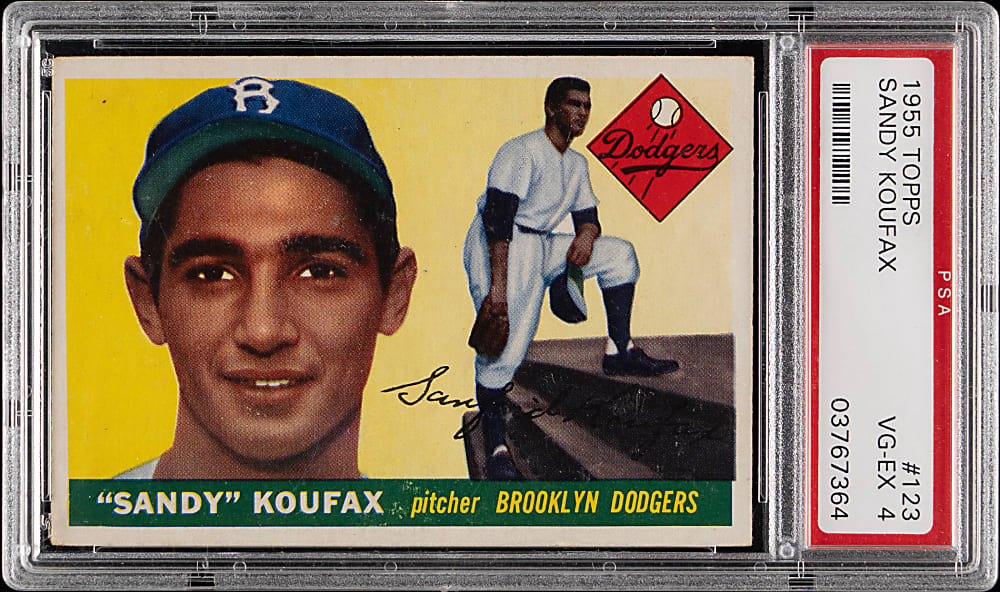 1955 Topps #123 Sandy Koufax Rookie PSA VG-EX 4