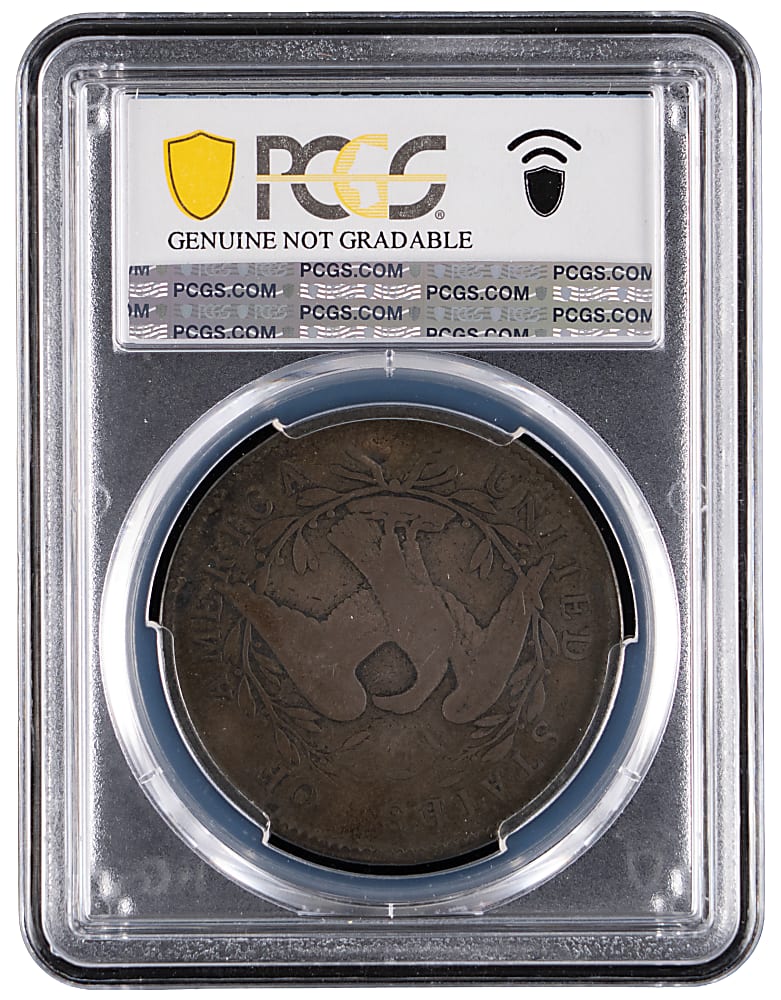 1795 Flowing Hair Silver Dollar - PCGS Genuine, Plugged - VG Detail
