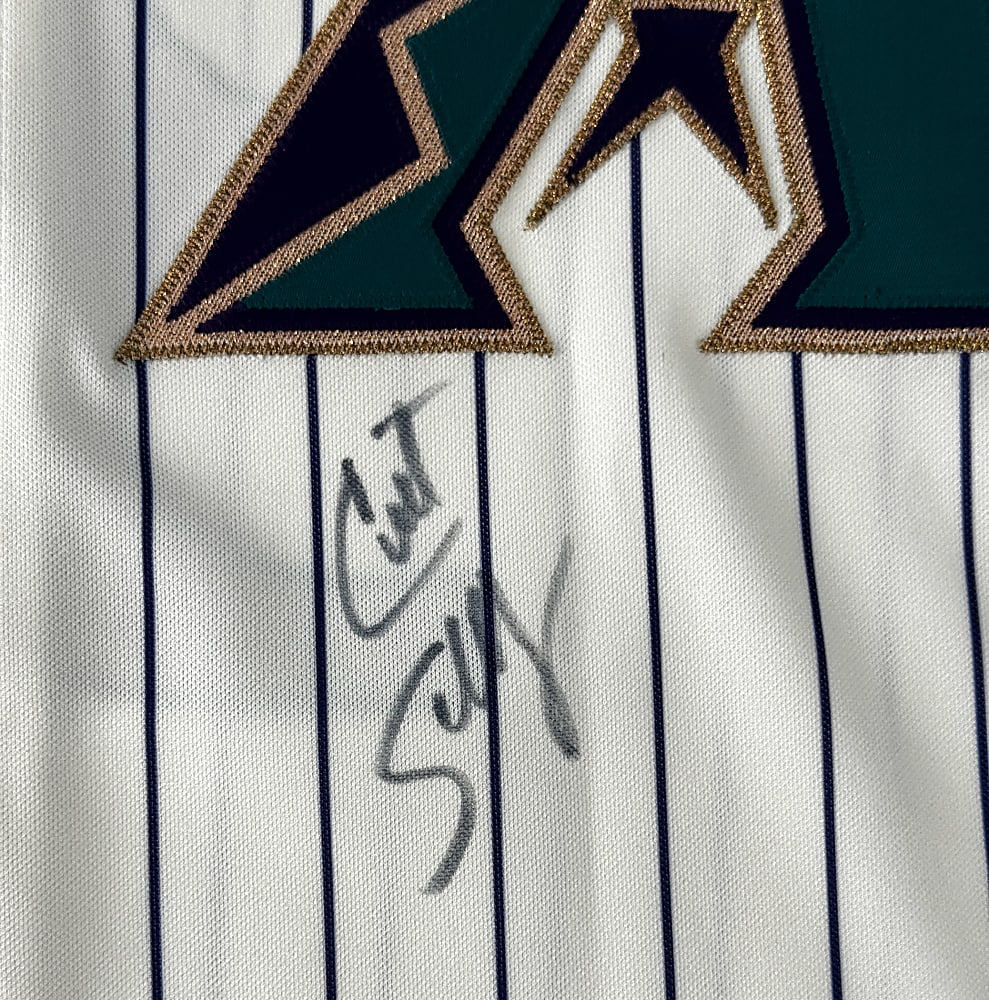 2001 Curt Schilling Arizona Diamondbacks Team-Issued Home Jersey - Phil Wood LOA & Full JSA LOA