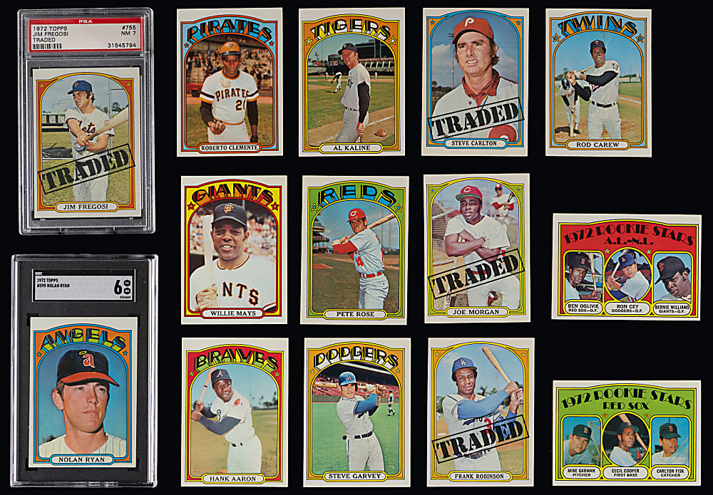 1972 Topps Complete Set (787) with (2) Graded Stars - Clean!