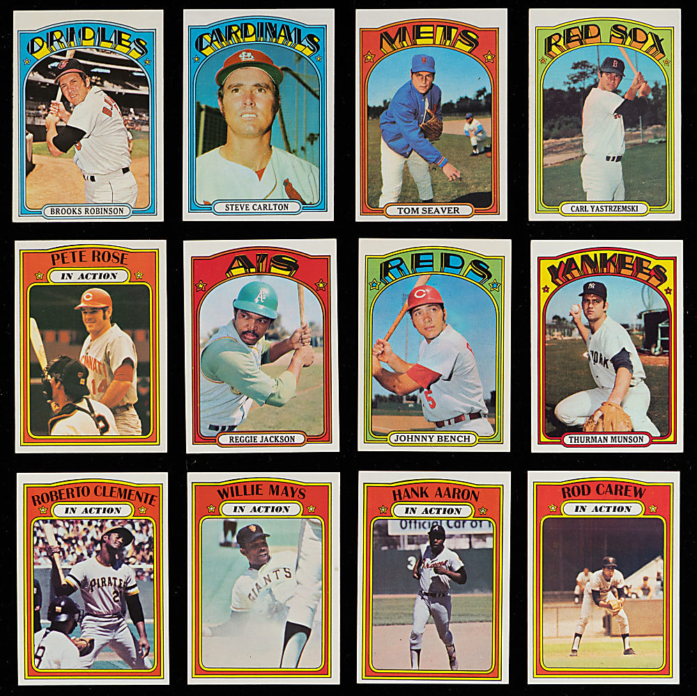 1972 Topps Complete Set (787) with (2) Graded Stars - Clean!