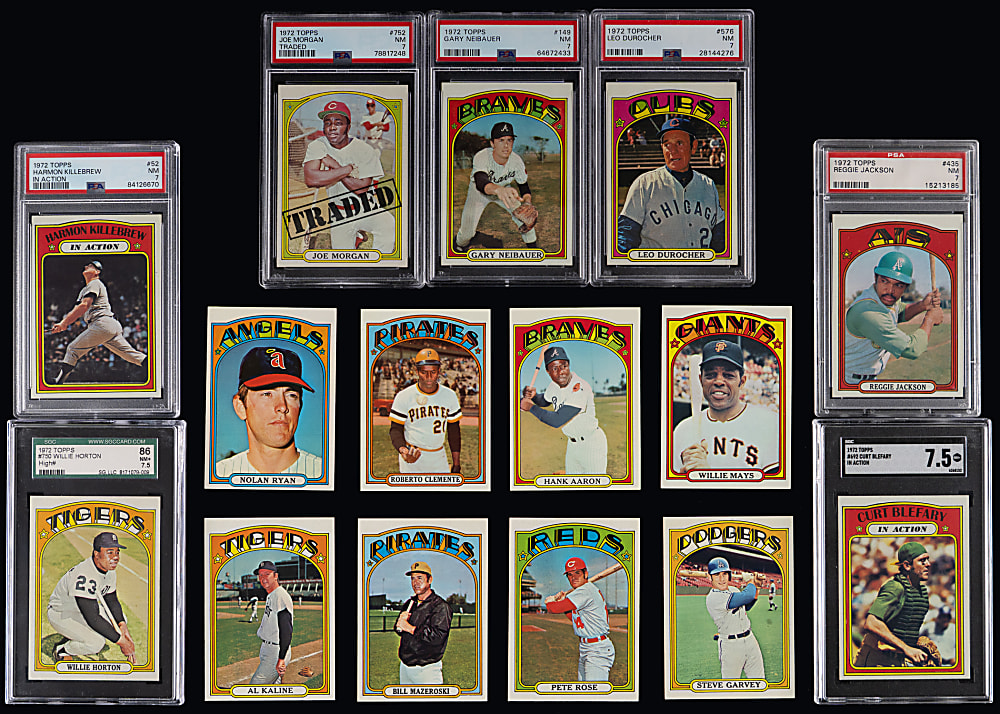 1972 Topps High-Grade Complete Set (787) with (10) Graded - Sharp!