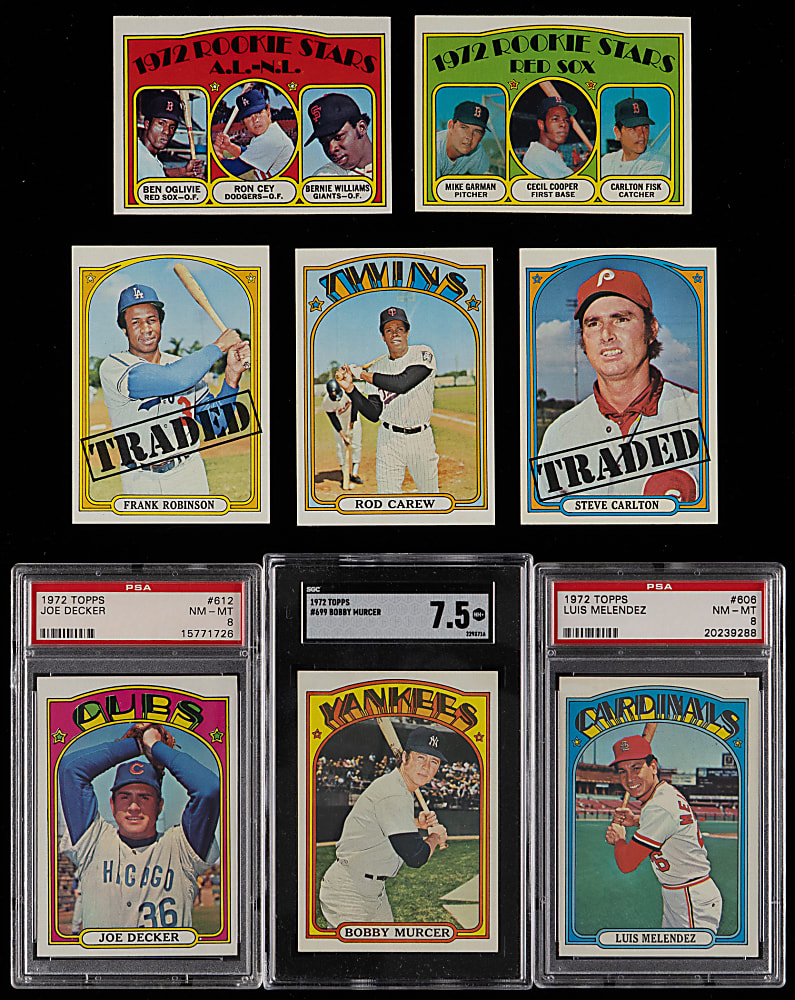 1972 Topps High-Grade Complete Set (787) with (10) Graded - Sharp!