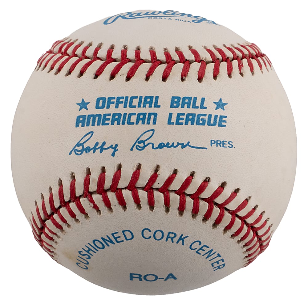 Mickey Mantle Single-Signed OAL/Brown Baseball