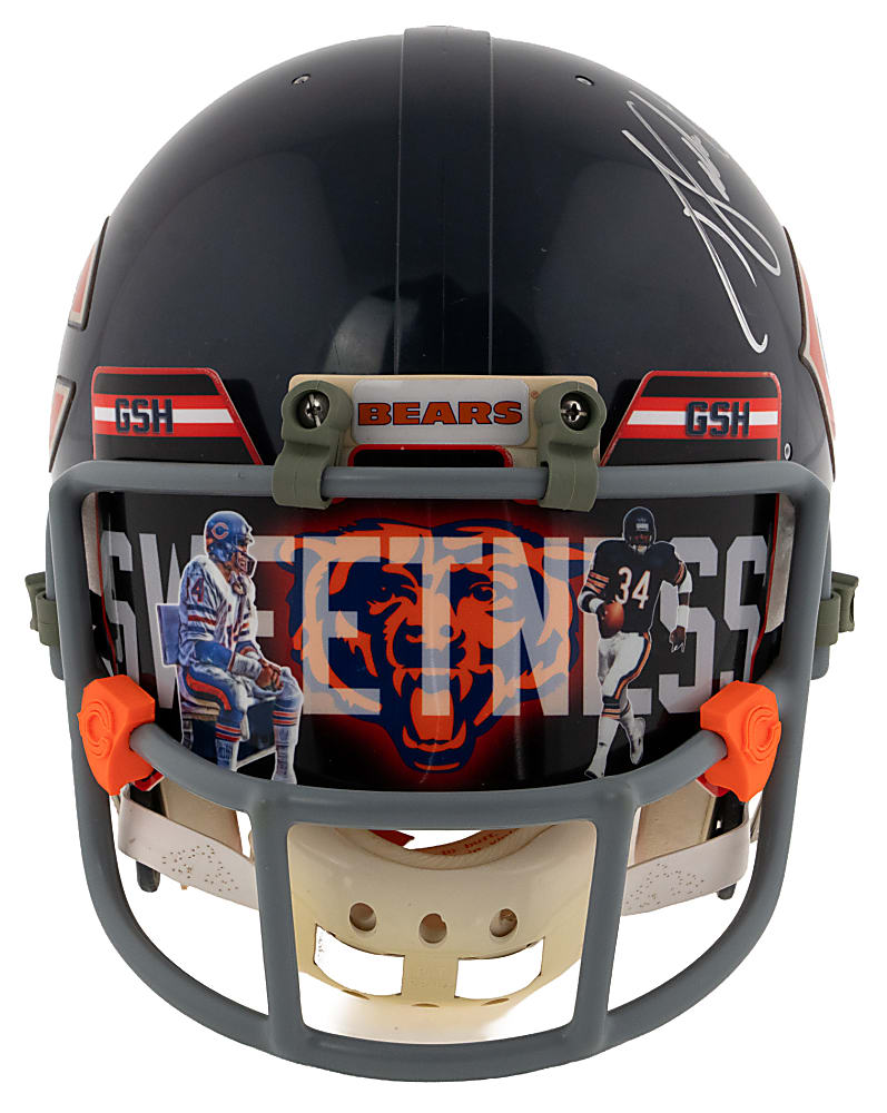 Walter Payton Signed Chicago Bears Full-Size Authentic VSR-1 Helmet with Customizations - Full JSA LOA
