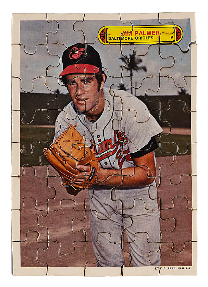 1974 Topps Jigsaw Puzzle Test Jim Palmer Complete
