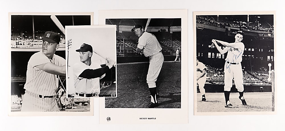 1950's-1960's Mickey Mantle & Roger Maris Photo Collection (8)