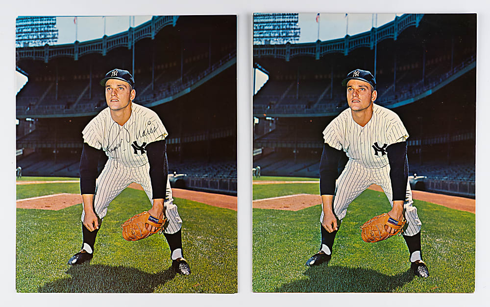 1964-1968 Requena New York Yankees Postcard & 8x10 Collection (45) with Postcard Complete Set (18) & 8x10 Near Set (19/21)