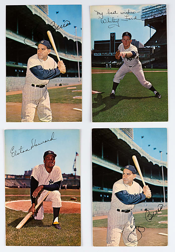 1964-1968 Requena New York Yankees Postcard & 8x10 Collection (45) with Postcard Complete Set (18) & 8x10 Near Set (19/21)