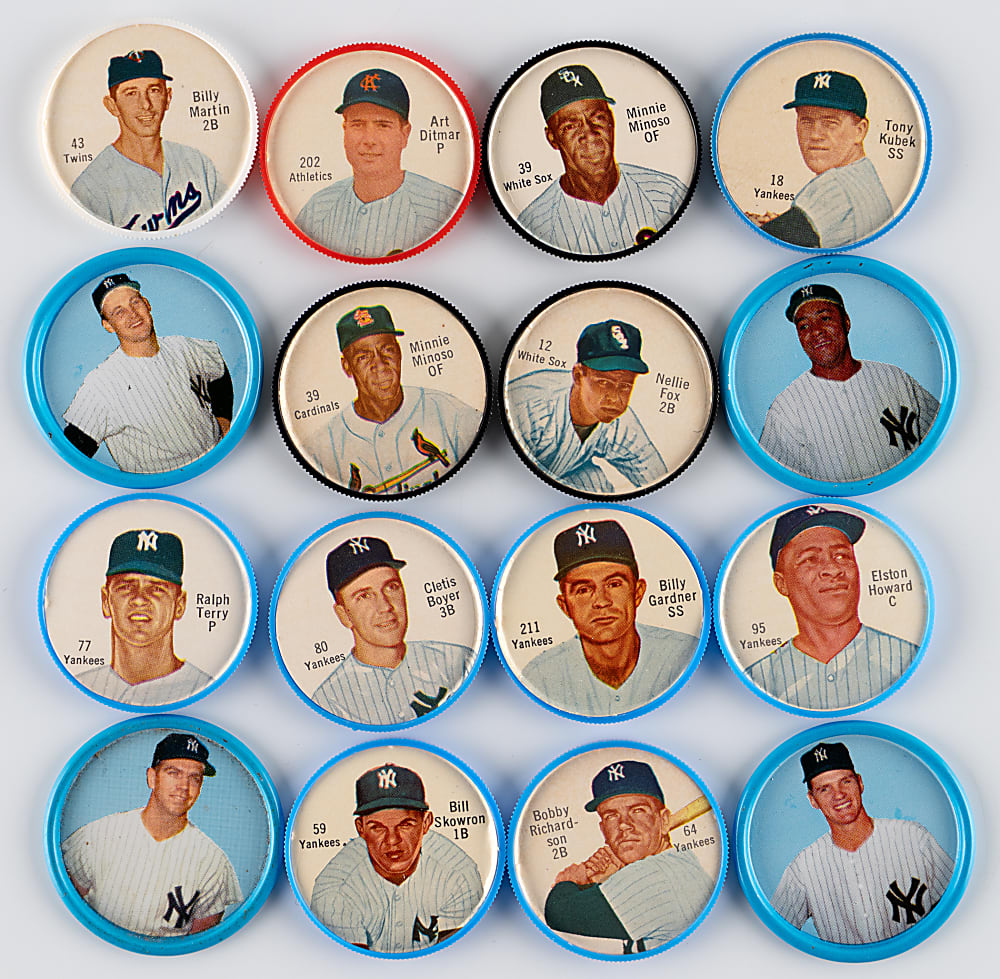 1959-1965 Salada/Armour/Old London Coin Collection (32) with (16) Hall of Famers Including (4) Mickey Mantle
