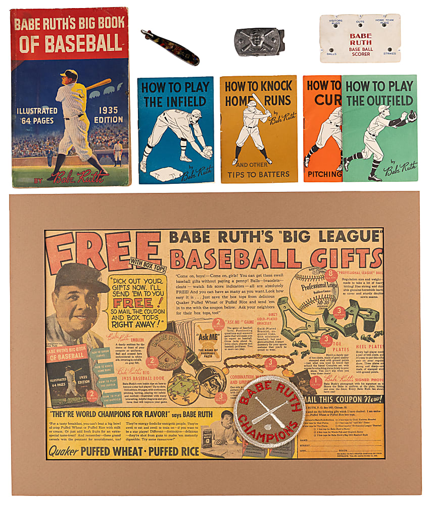 1934-1935 Quaker Oats Babe Ruth Premium Collection (10)