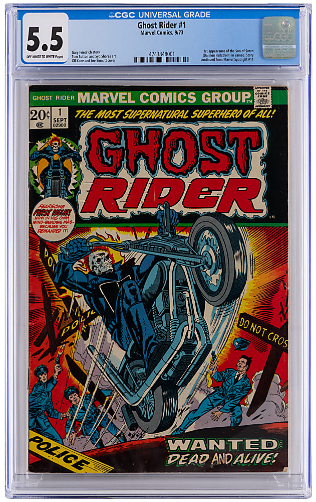 1973 Marvel Ghost Rider #1 First Son of Satan - CGC 5.5